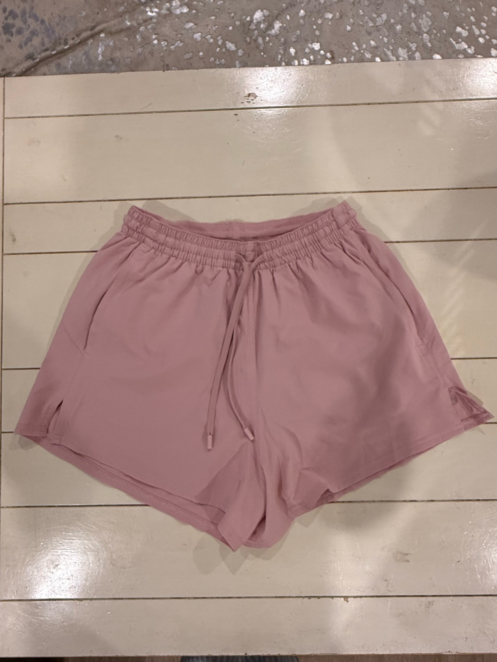 Lululemon Light Pink/Mauve Drawstring Athletic Shorts